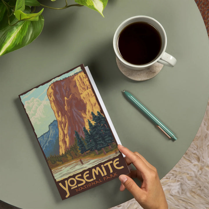 Lined 6x9 Journal, Yosemite National Park, California, El Capitan, Lay Flat, 193 Pages, FSC paper
