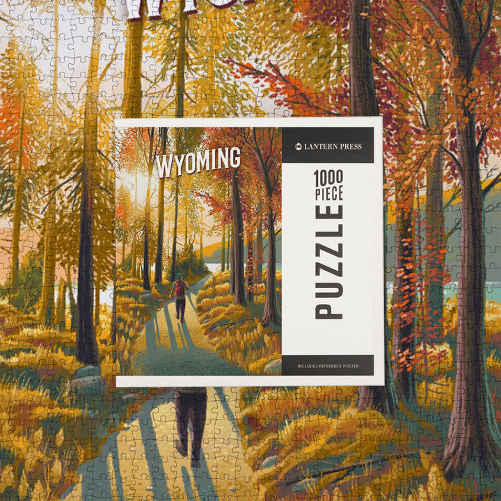 Wyoming, Walk In The Woods, Day Hike, 1000 Piece Jigsaw Puzzle
