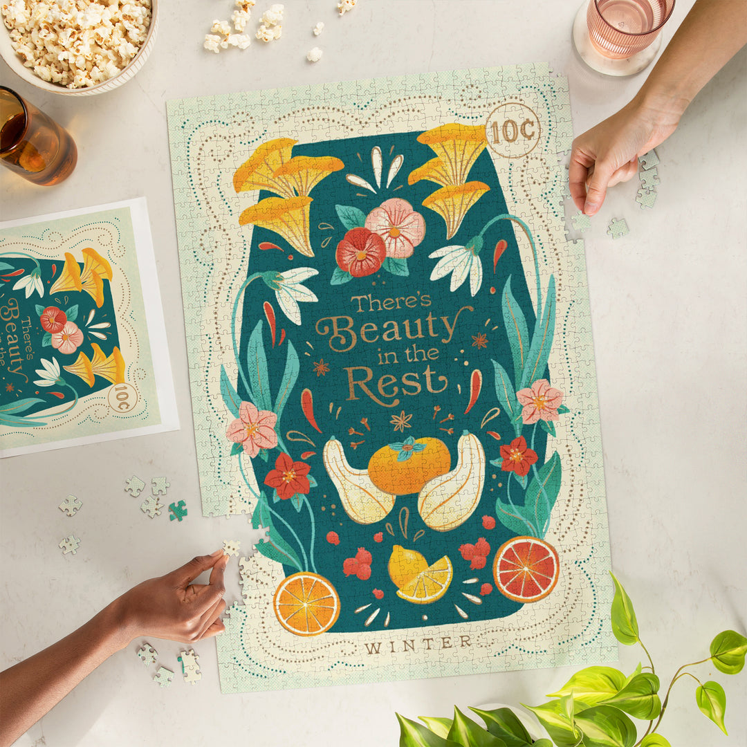 Theres Beauty in the Rest, Winter, 1000 Piece Jigsaw Puzzle