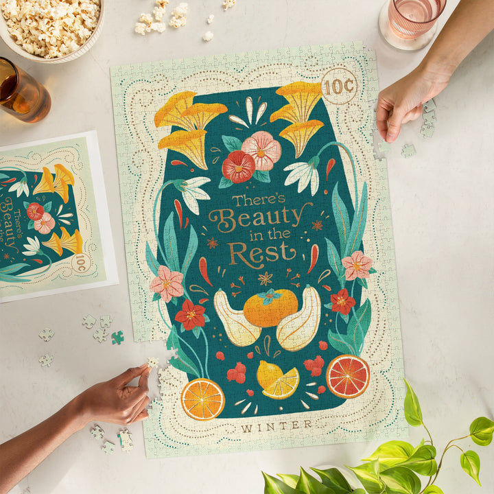 Theres Beauty in the Rest, Winter, 1000 Piece Jigsaw Puzzle