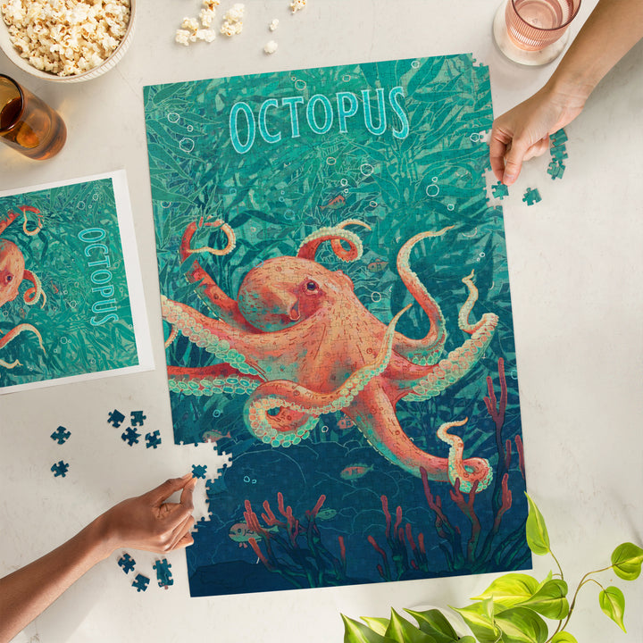 Fluid Linework, Octopus, Jigsaw Puzzle