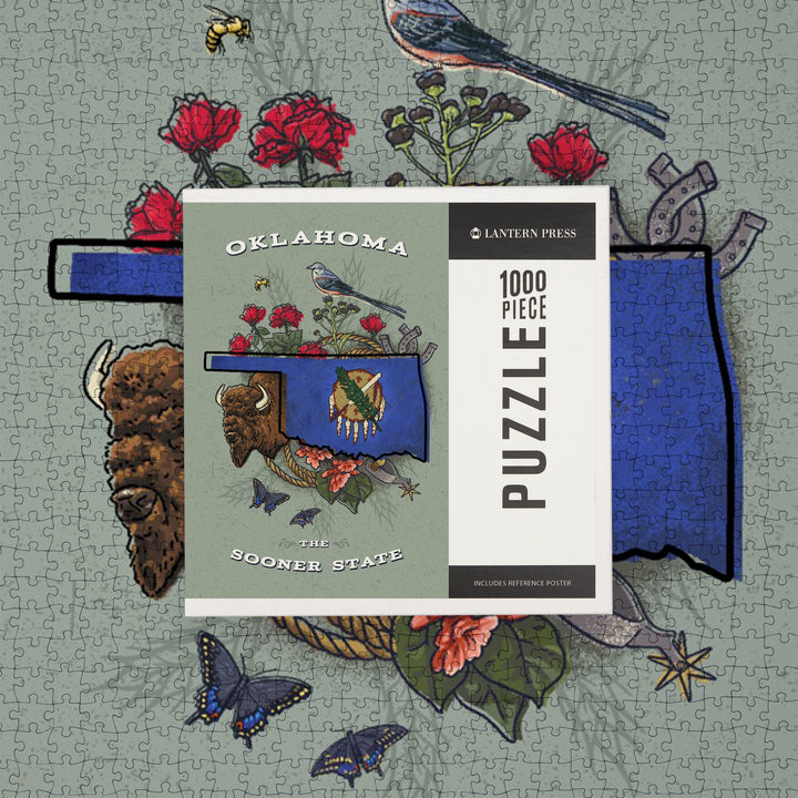 Oklahoma, State Treasure Trove, The Sooner State, Jigsaw Puzzle