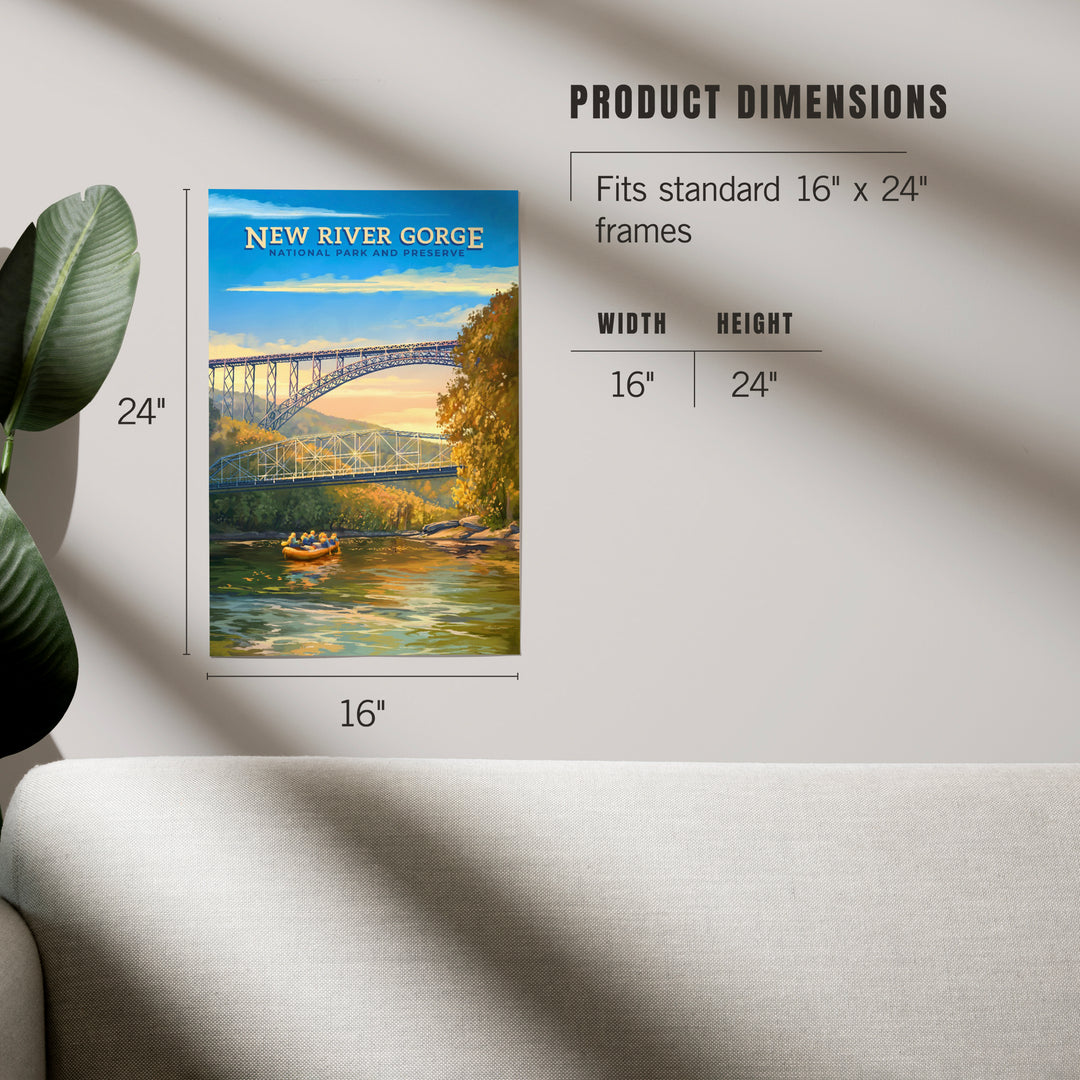 New River Gorge National Park and Preserve, Oil Painting, Art & Giclee Prints