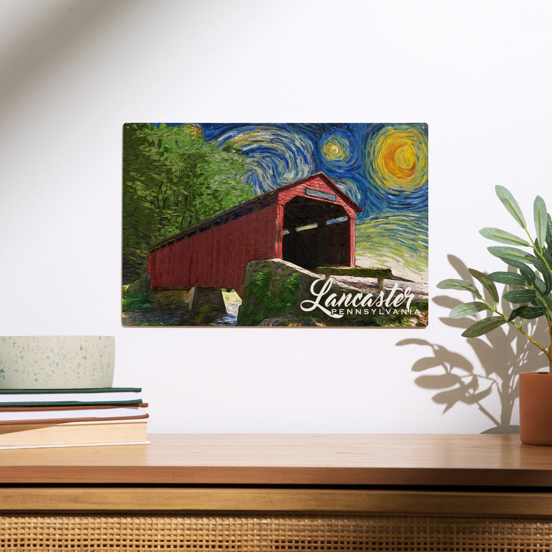 Lancaster County, Pennsylvania, Covered 106591, Wood Sign and Postcards