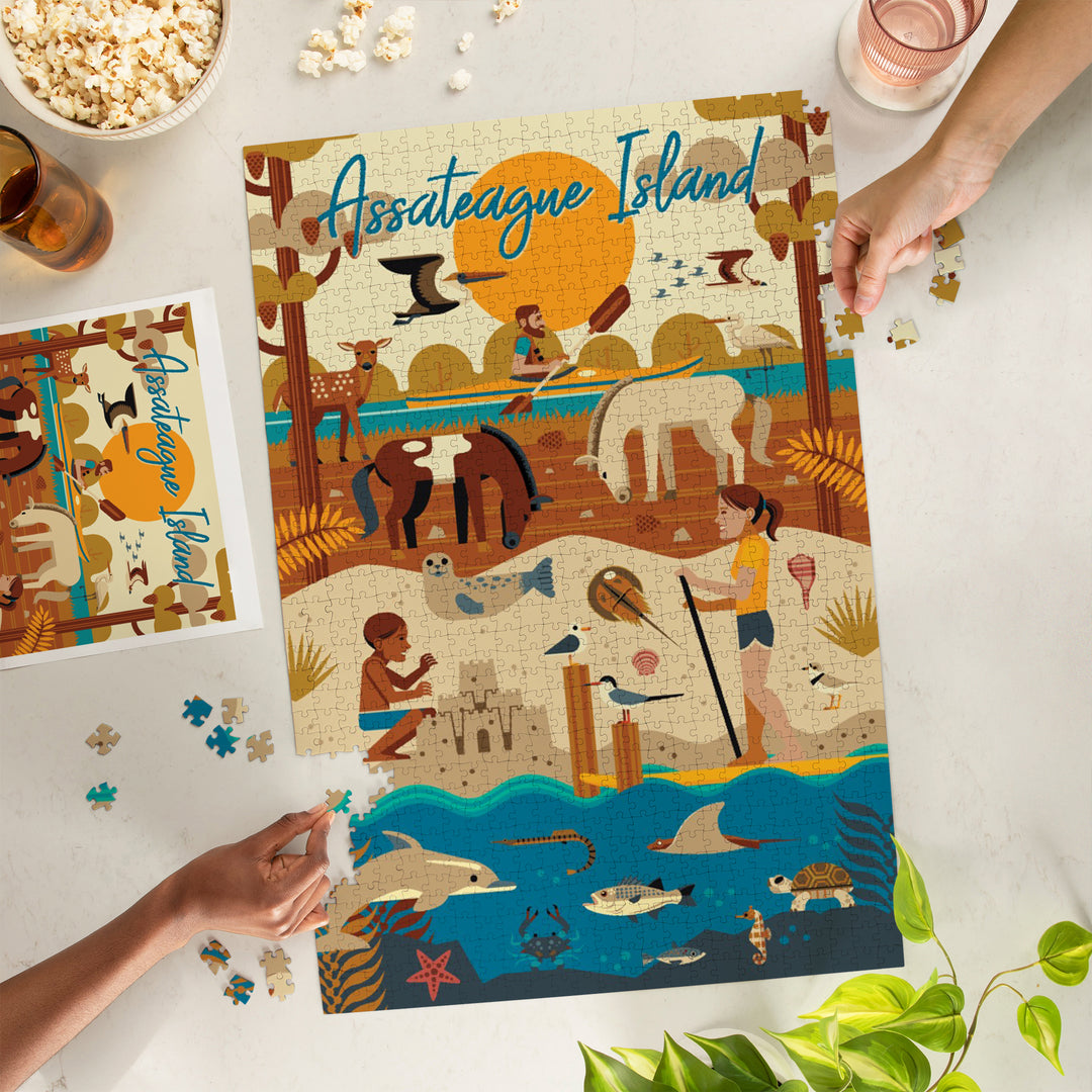Assateague Island, Geometric, Jigsaw Puzzle