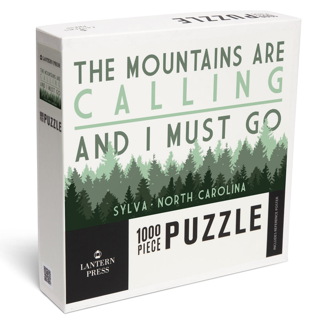 Sylva, North Carolina, The Mountains are Calling, Pine Trees, Jigsaw Puzzle