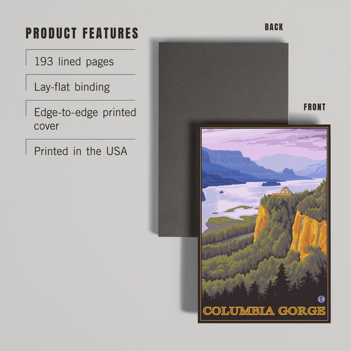 Lined 6x9 Journal, Columbia Gorge, Oregon and Washington, Lay Flat, 193 Pages, FSC paper