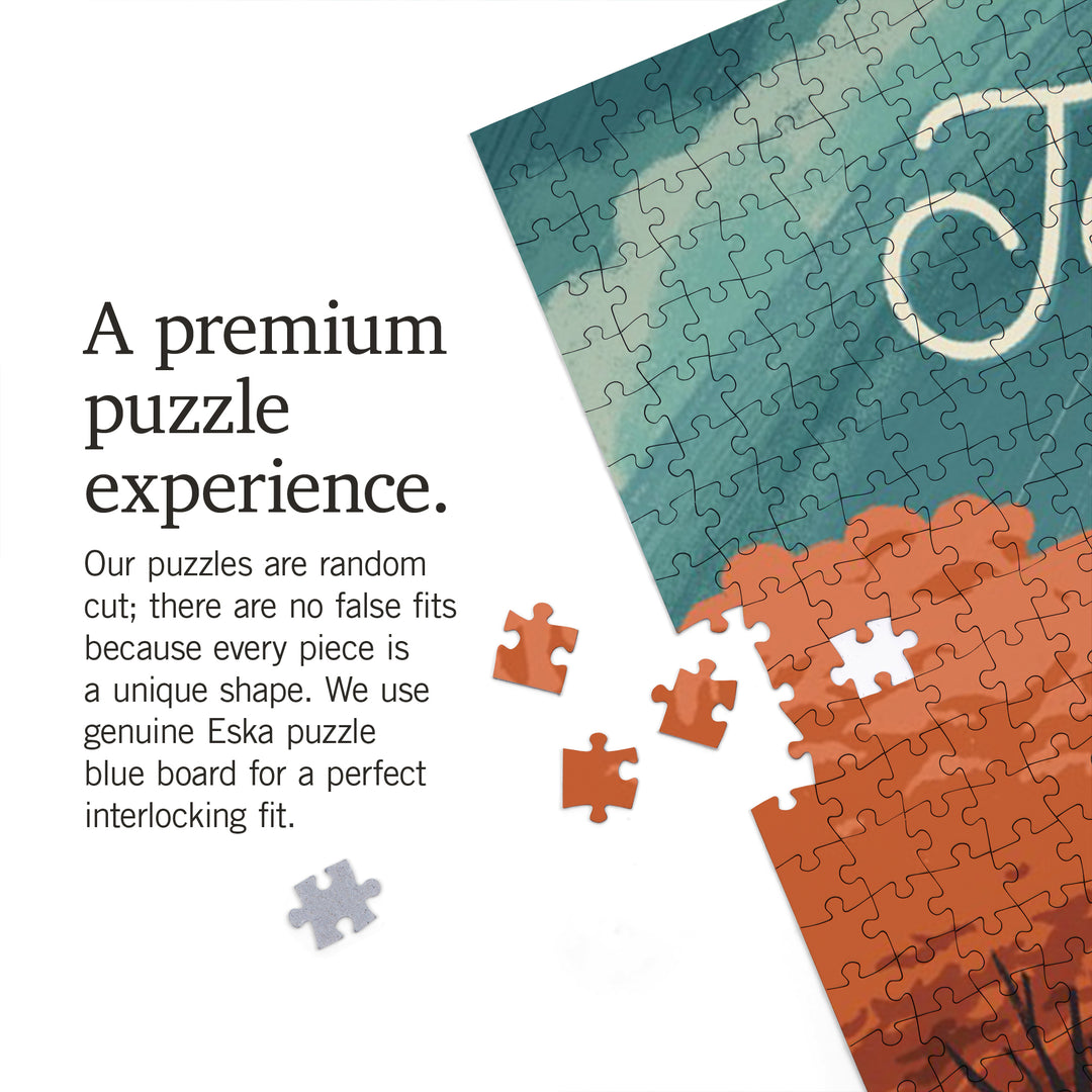 Tennessee, Outdoor Activity, At Home Anywhere, Camper in Fall Colors, 1000 Piece Jigsaw Puzzle