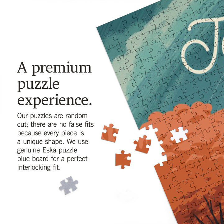 Tennessee, Outdoor Activity, At Home Anywhere, Camper in Fall Colors, 1000 Piece Jigsaw Puzzle