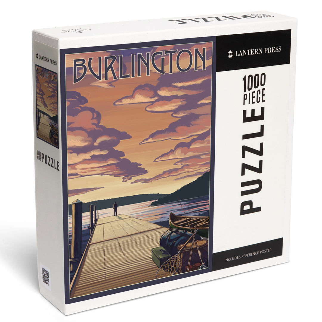 Burlington, Vermont, Dock and Sunset, Jigsaw Puzzle