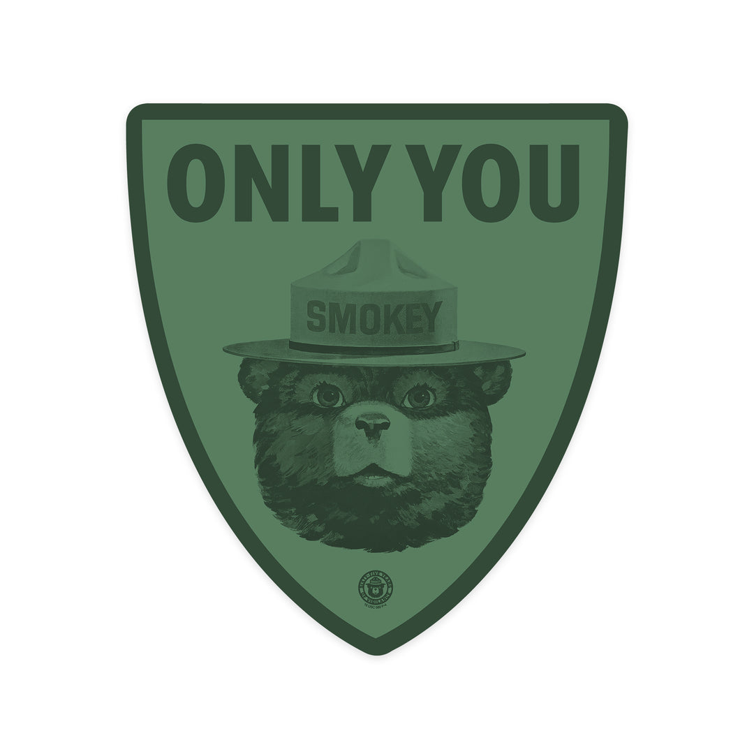 Smokey Bear, Only You, Duotone, Contour, Vinyl Sticker