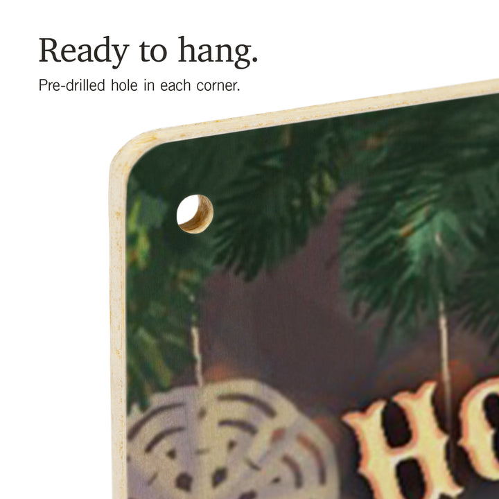 Hooked on Holidays, Oil Painting 141237, Wood Sign and Postcards