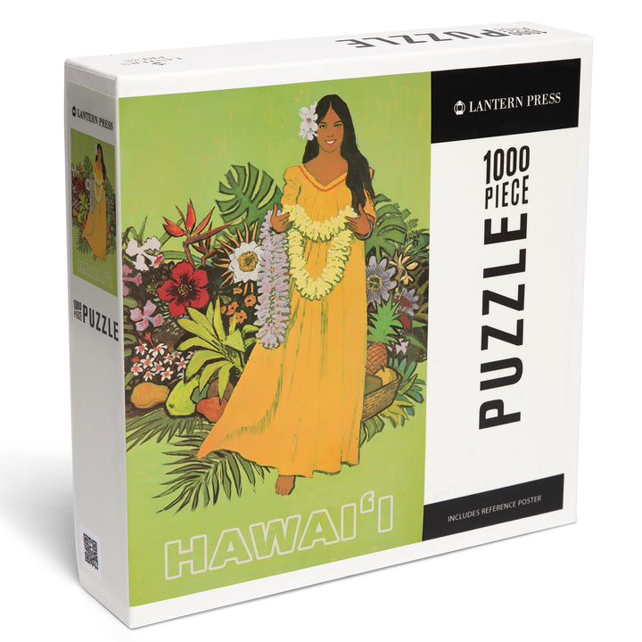 Hawaii, Welcome with Lei, Jigsaw Puzzle