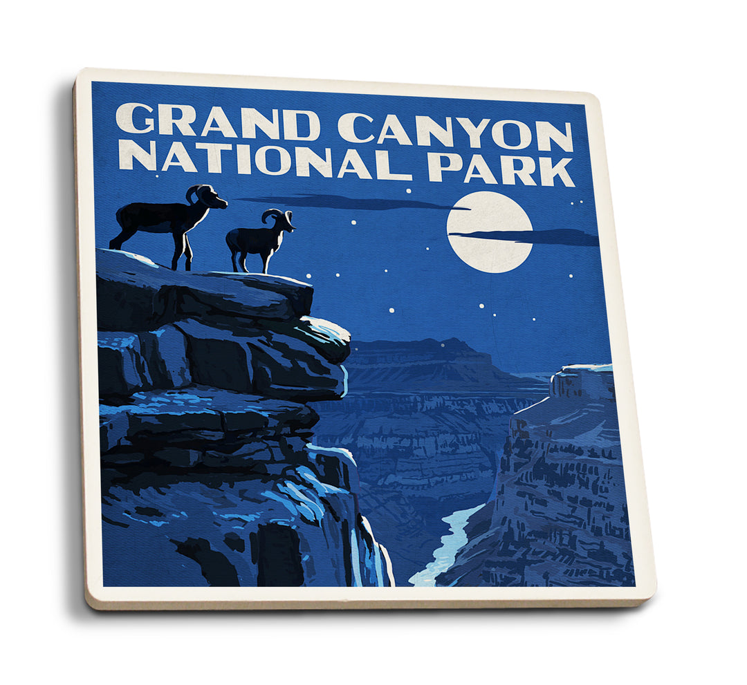 Grand Canyon National Park, Arizona, Night Scene, Coaster Set