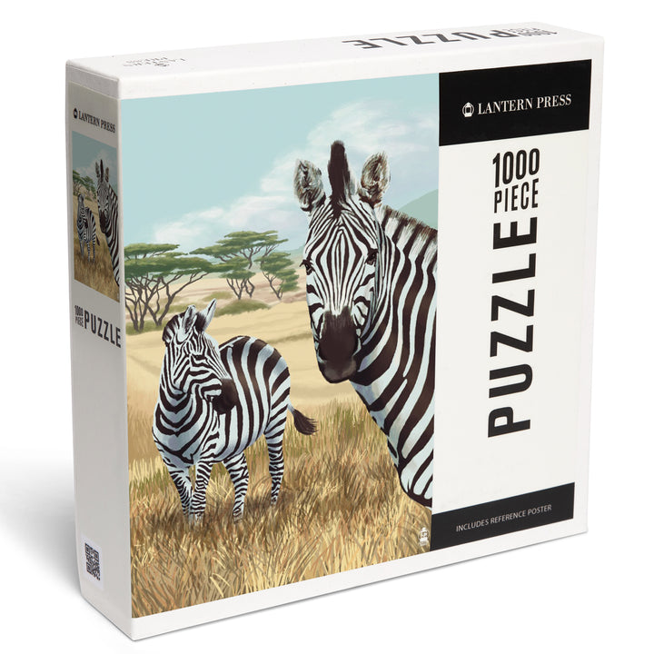 Zebra Scene, Jigsaw Puzzle