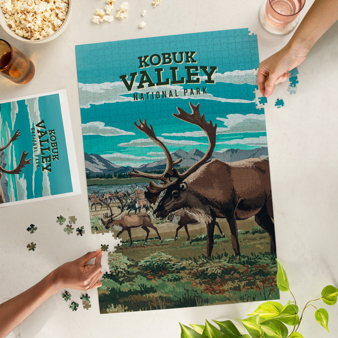 Kobuk Valley National Park, Alaska, Painterly National Park Series, Jigsaw Puzzle