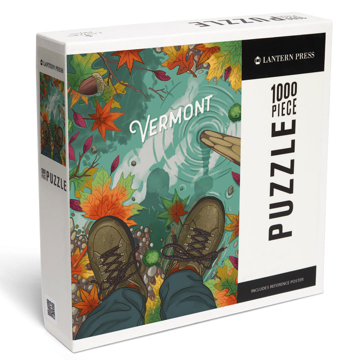 Vermont, Embrace the Elements, Hiking, Fall Colors, Jigsaw Puzzle