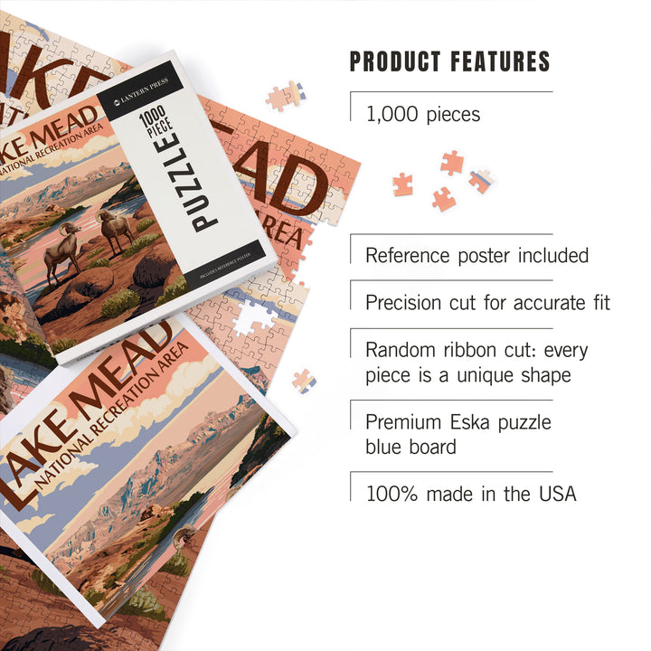 Lake Mead, National Recreation Area, Bighorn Sheep, Jigsaw Puzzle