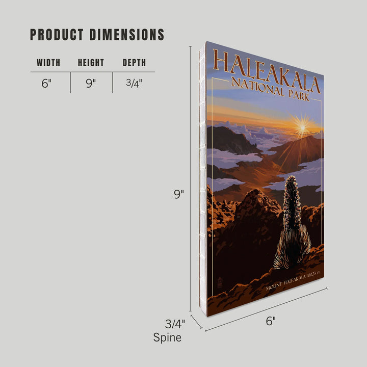 Lined 6x9 Journal, Haleakalā National Park, Sunrise, Lay Flat, 193 Pages, FSC paper