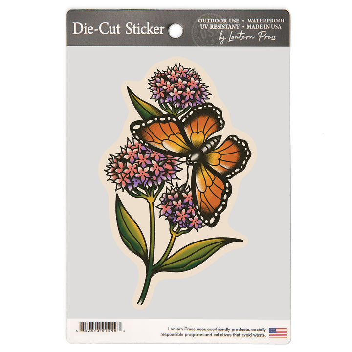 American Traditional, Monarch, Vinyl Sticker