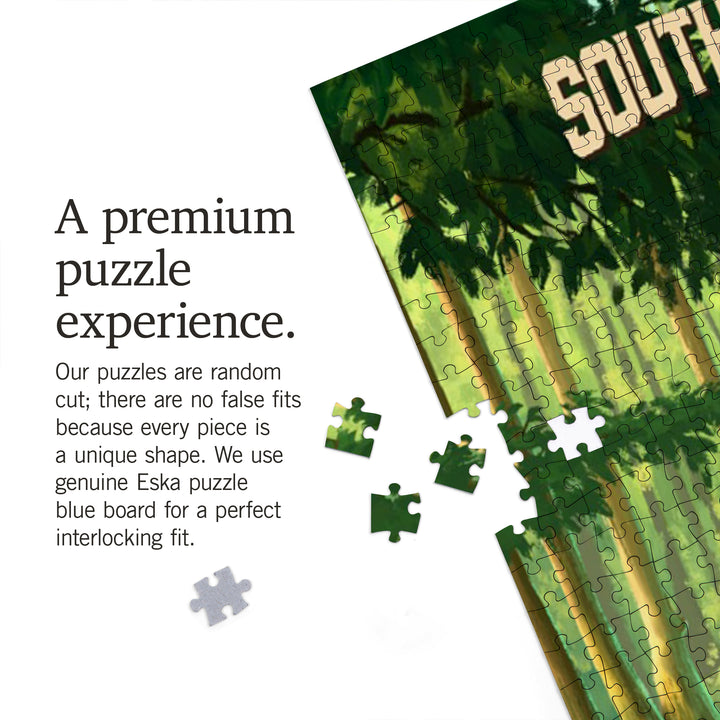 South Carolina, Oil Painting, Swamp, 1000 Piece Jigsaw Puzzle