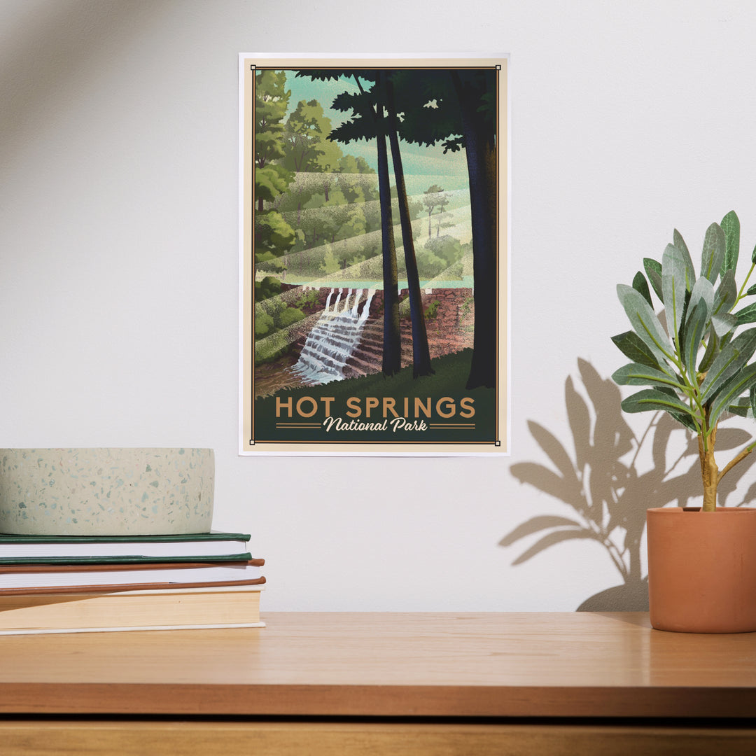 Hot Springs National Park, Lithograph, Art & Giclee Prints