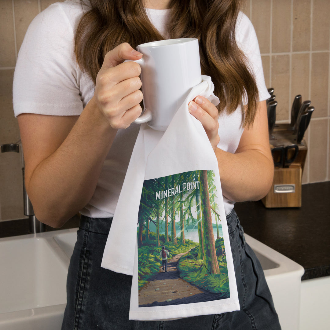 Mineral Point, Idaho, Get Outside Series, Walk in the Woods, Day Hike, Organic Cotton Kitchen Tea Towels