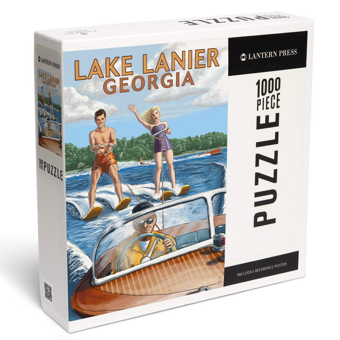Lake Lanier, Georgia, Water Skiing, 1000 Piece Jigsaw Puzzle