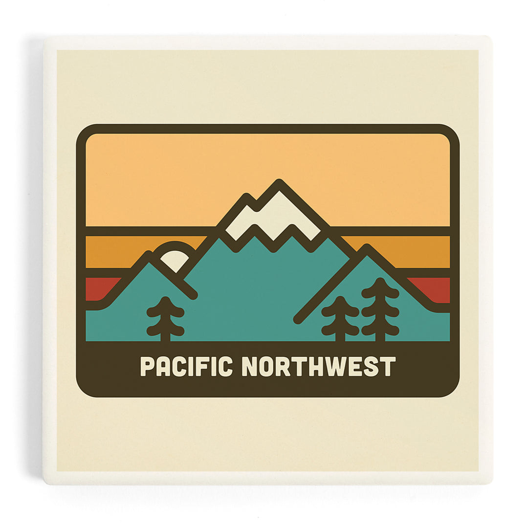 Pacific Northwest, Simple, Mountain Range, Coasters