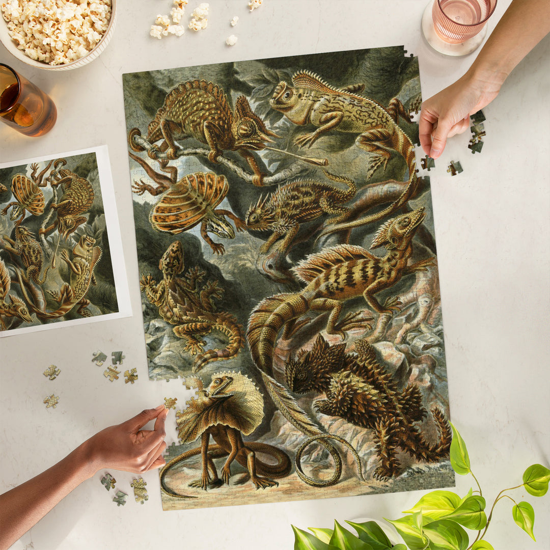 Ernst Haeckel, Lacertilia, 1000 Piece Jigsaw Puzzle