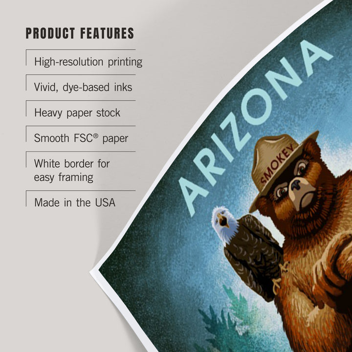 Arizona, Smokey Bear, Only You Can Prevent Wildfires, Art & Giclee Prints