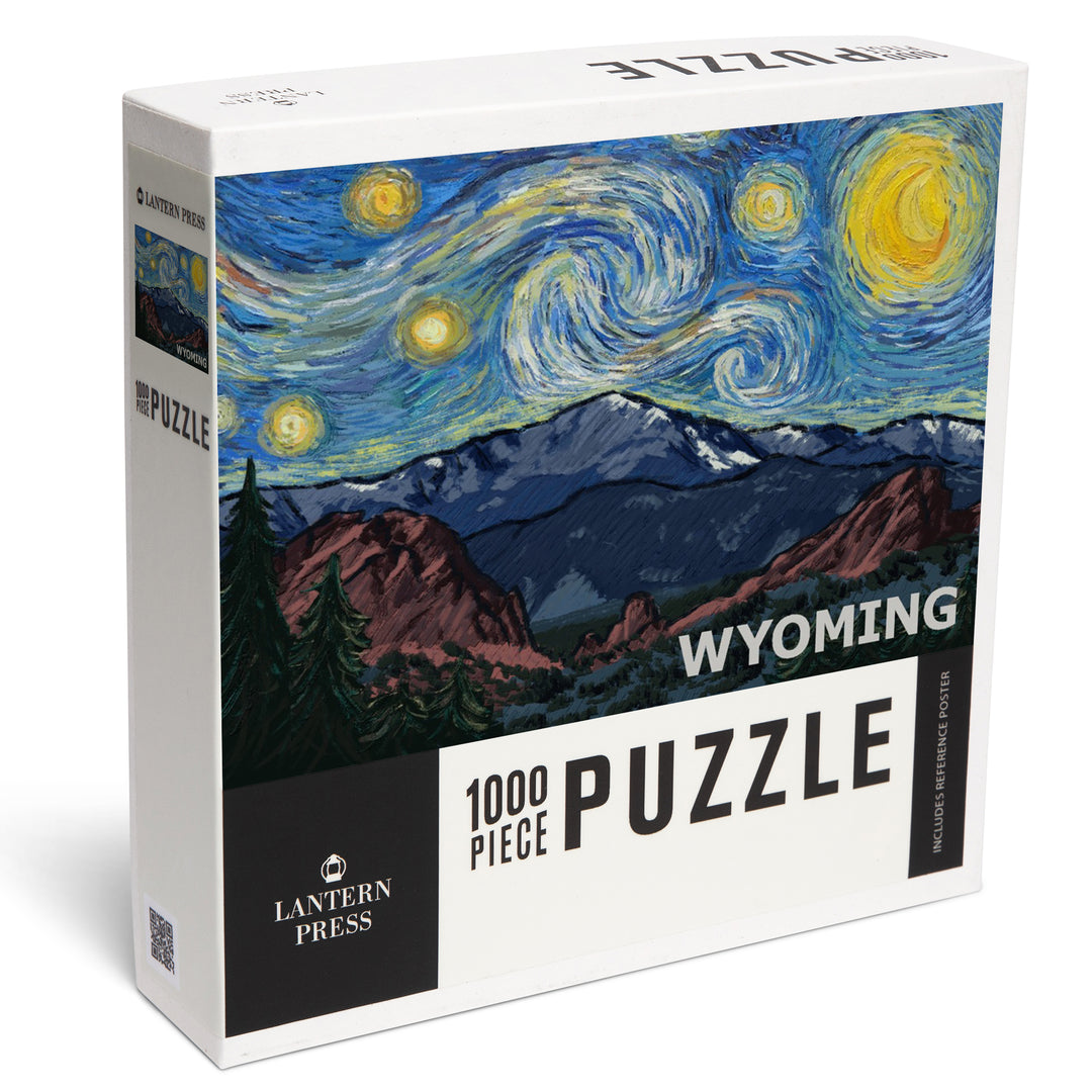Wyoming, Starry Night, Van Gogh, Jigsaw Puzzle