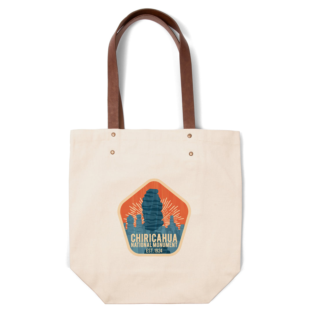 Chiricahua National Monument, Arizona, Vintage Vector, Pentagon, Contour, Lantern Press Artwork, Accessory Go Bag
