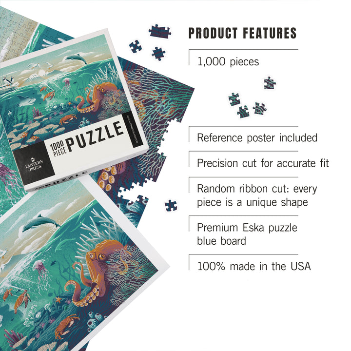 Wildlife Utopia, Seascape, 1000 Piece Jigsaw Puzzle