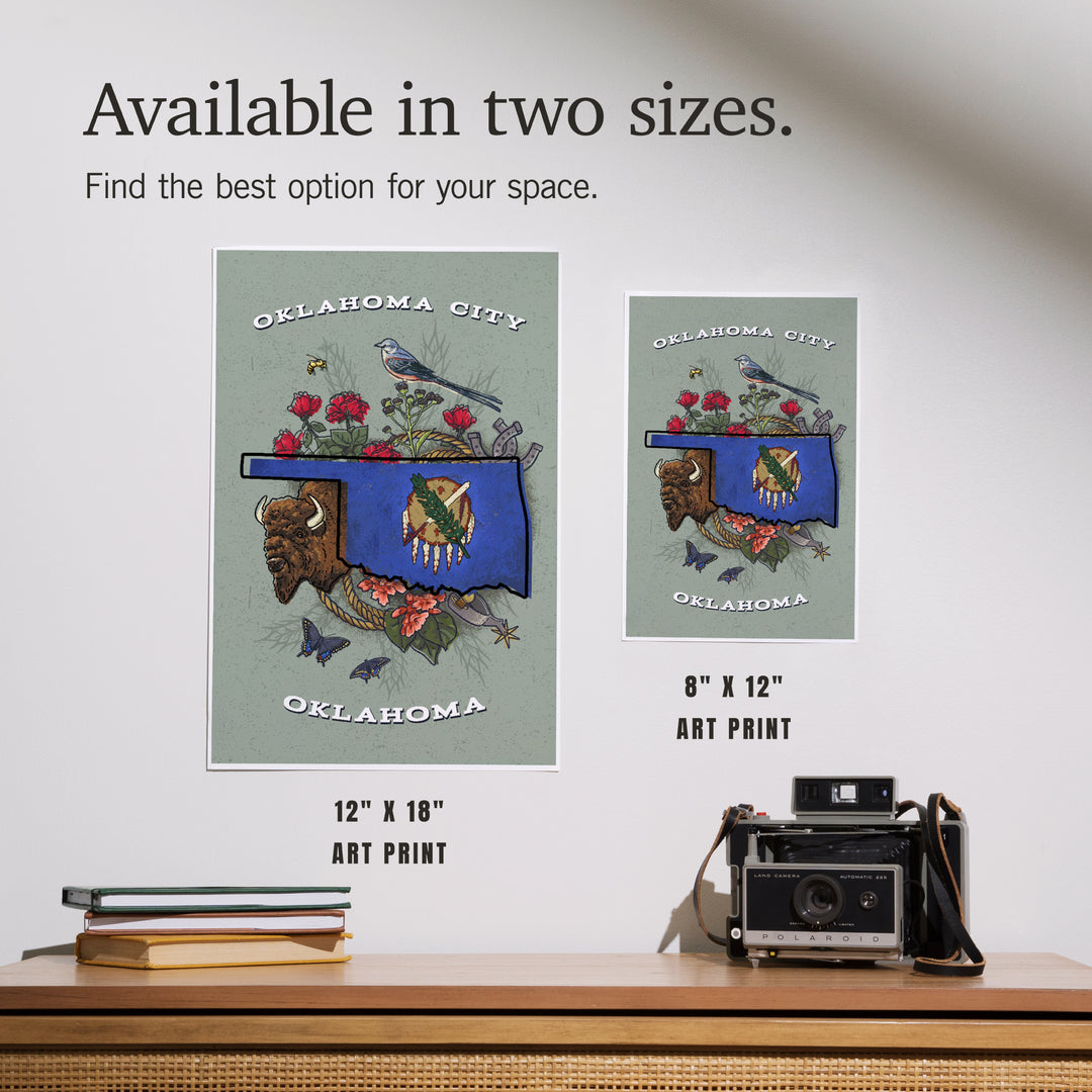 Oklahoma City, Oklahoma, State Treasure Trove, Art & Giclee Prints