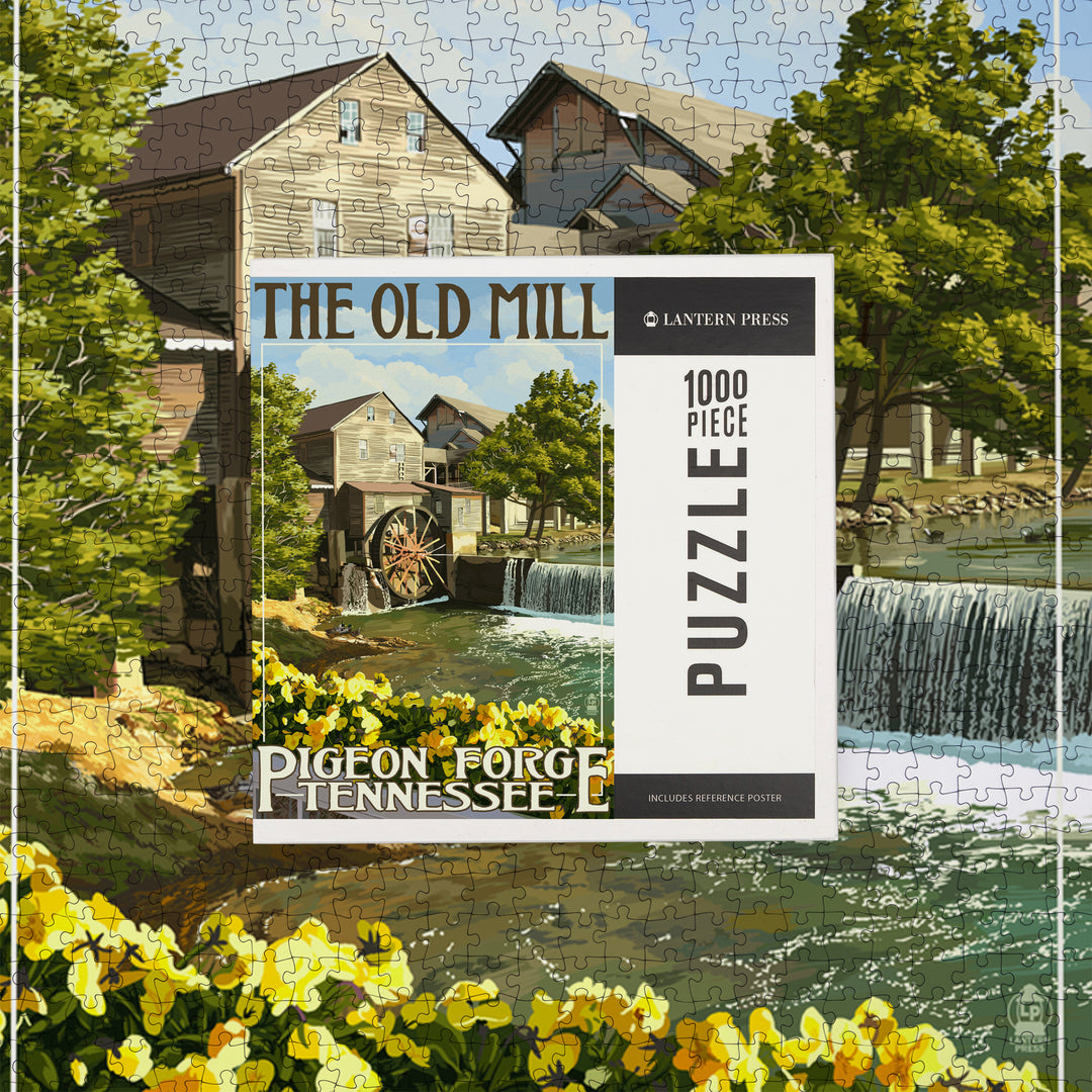 Pigeon Forge, Tennessee, The Old Mill, Jigsaw Puzzle