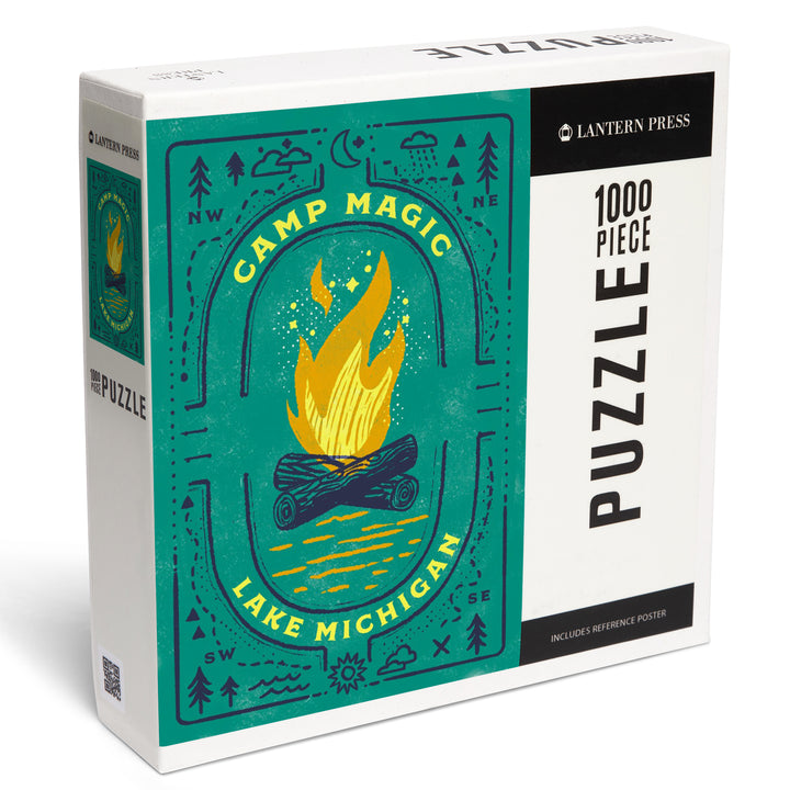 Lake Michigan, Lake Life Series, Camp Magic, Jigsaw Puzzle
