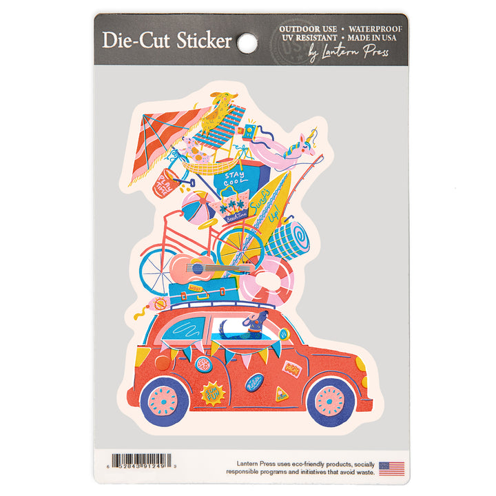 Just Beachy, Vinyl Sticker