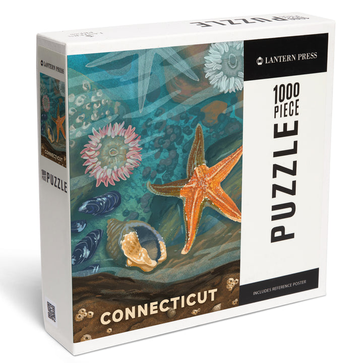 Connecticut, Painterly, Tiny World Huge Wonders, Starfish and Shells, Jigsaw Puzzle