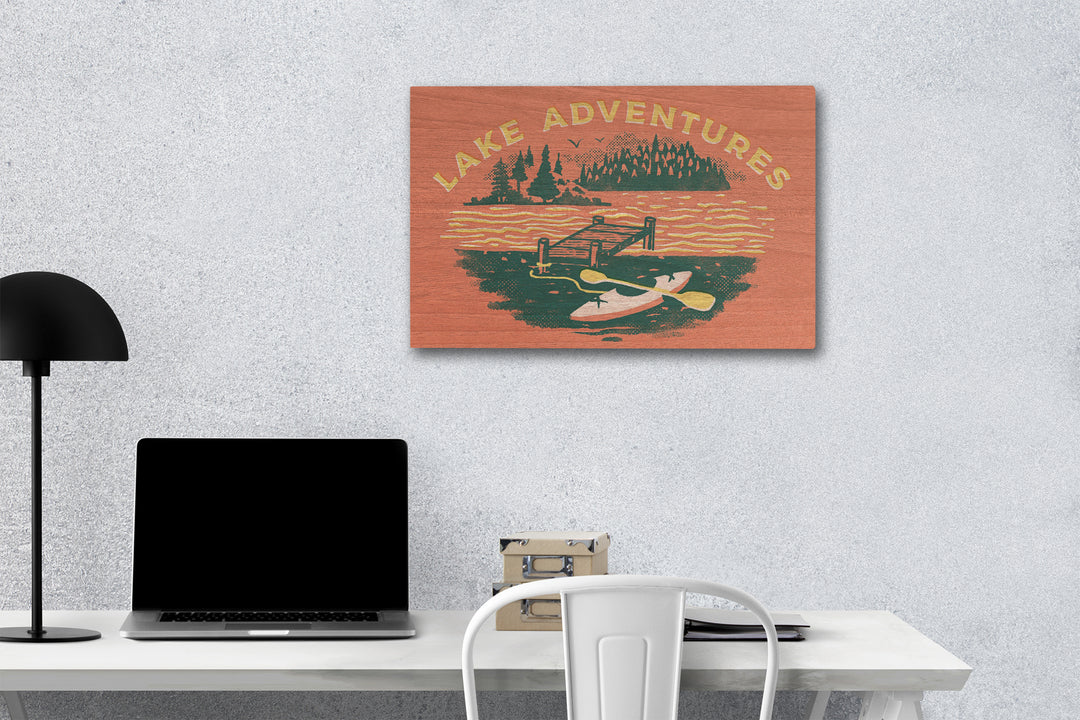Lake Life Series, Dock, Wood Signs and Postcards