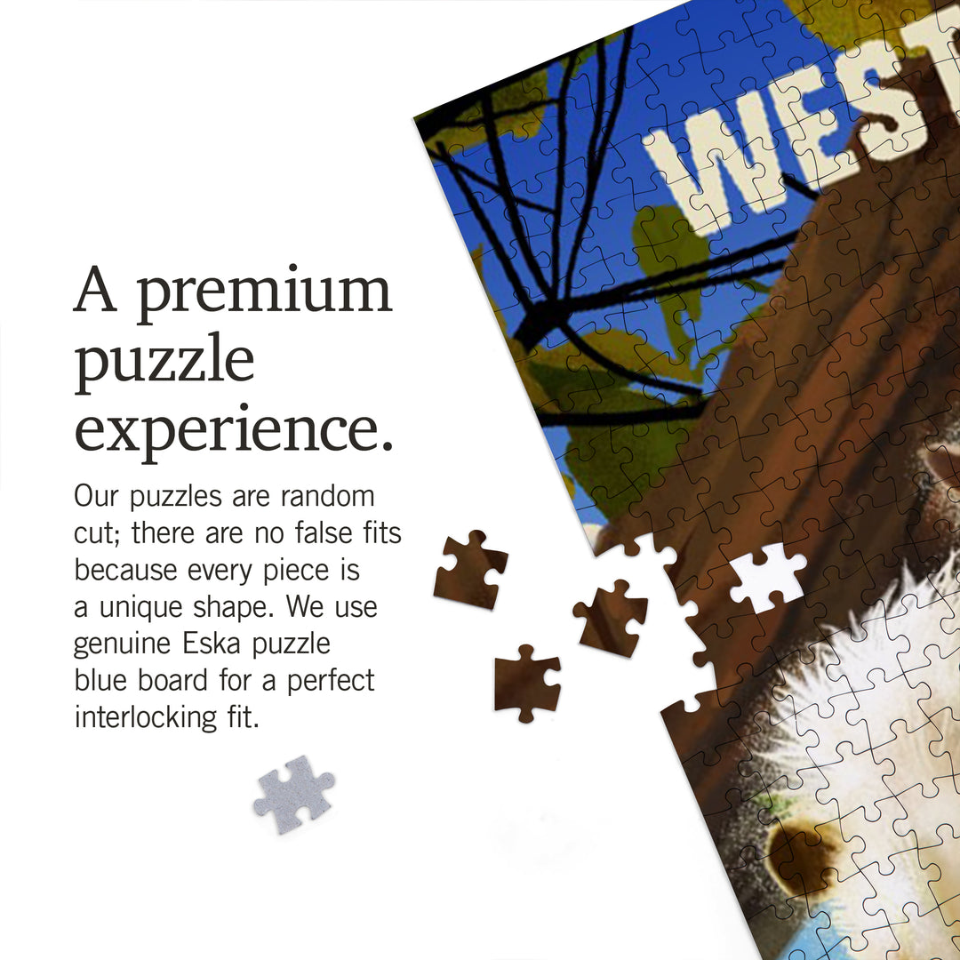 West Virginia, Possum with Babies, 1000 Piece Jigsaw Puzzle