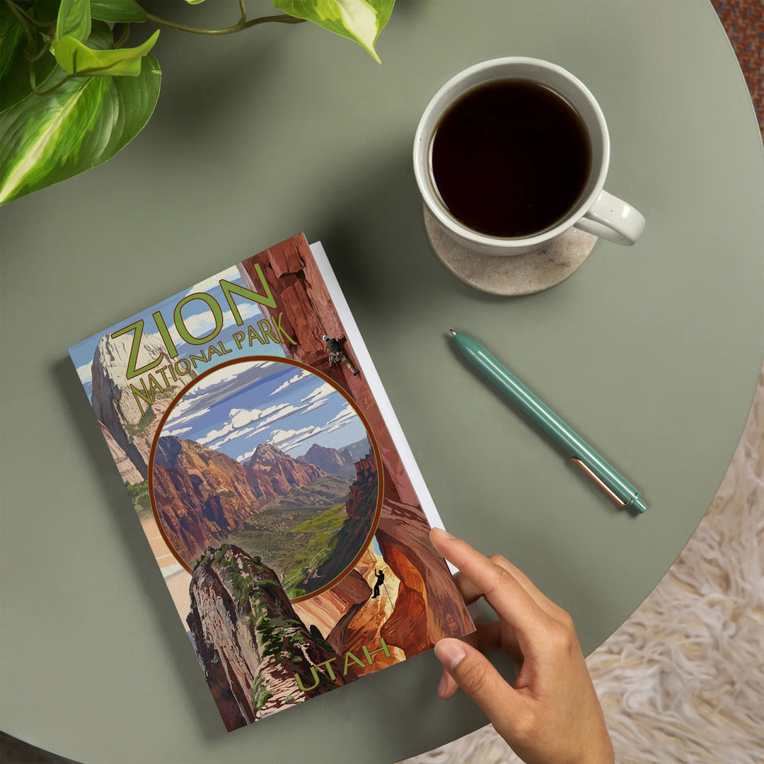 Lined 6x9 Journal, Zion National Park, Utah, Montage Views, Lay Flat, 193 Pages, FSC paper