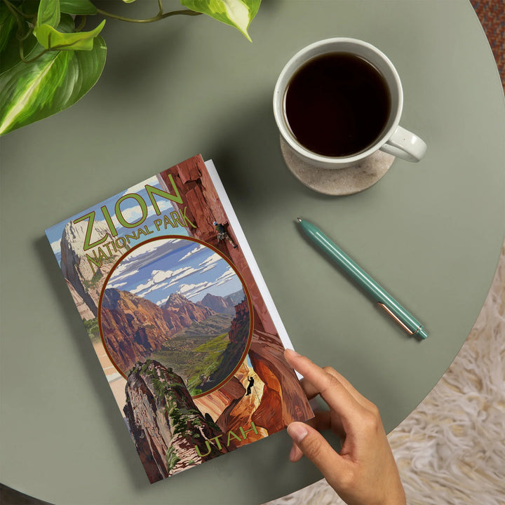 Lined 6x9 Journal, Zion National Park, Utah, Montage Views, Lay Flat, 193 Pages, FSC paper