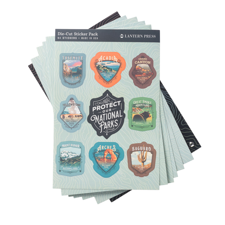 Lantern Press Protect Our National Parks Sticker Sheet Set