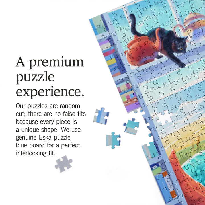 Literary Beach Cats, Jigsaw Puzzle