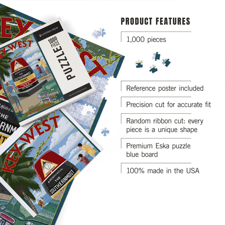 Key West, Florida, The Southernmost Point, Jigsaw Puzzle