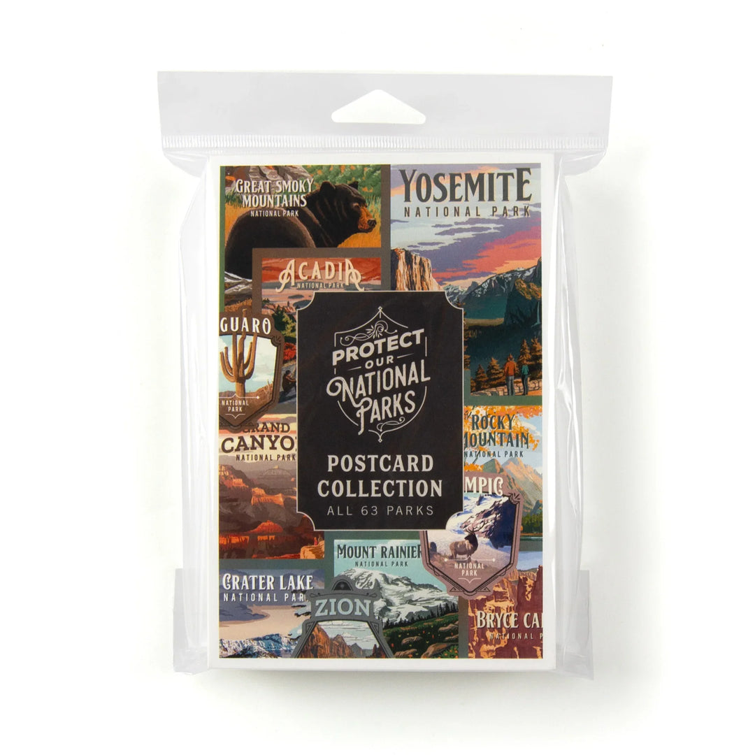Protect Our National Parks, 63 Postcard Set, Unique Images from each National Park