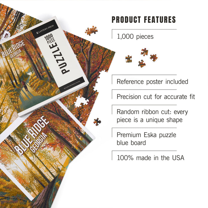 Blue Ridge, Georgia, Walk In The Woods, Day Hike, 1000 Piece Jigsaw Puzzle