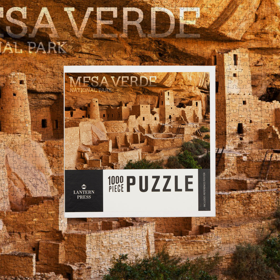 Mesa Verde National Park, Colorado, Cliff Palace Photograph, 1000 Piece Jigsaw Puzzle