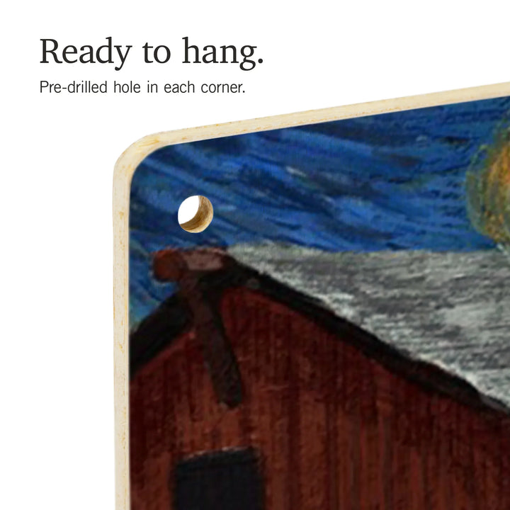 Lancaster County, Pennsylvania, Starry Night, Wood Sign and Postcards